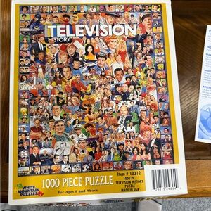 White Mountain Puzzles Television History 1000 pcs Jigsaw Item